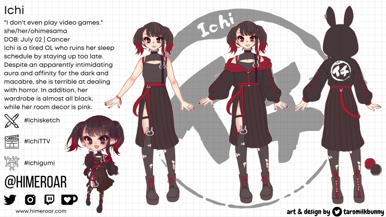 Ichi's vstreamer sona design reference sheet